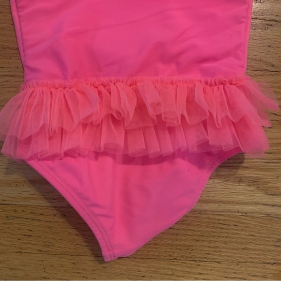 🌟3/$15🌟George Pink One Piece Swim Suit Tutu Skirt Baby Girl Size 6-12 M - Picture 6 of 8